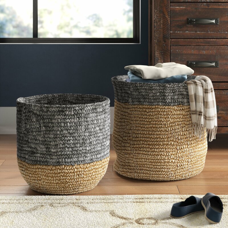 Birch Lane™ Seagrass 2 Piece Wicker Basket Set & Reviews